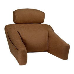 Feather and Down BedLounge, Regular Size, Brown Color, Microsuede Cover - Products