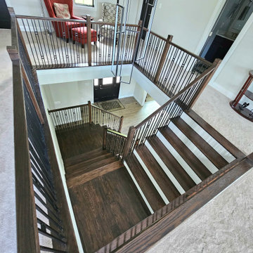 Project #109 | U-Shaped Stairs in Countryside Retreat