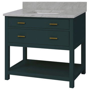 Le Bath by Sunny Wood Sachey Series 36" 1 Drawer Vanity With Open Shelf