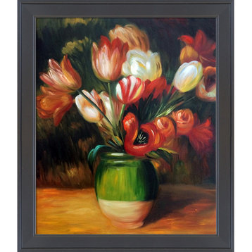 Tulips in a Vase, Gallery Black Frame