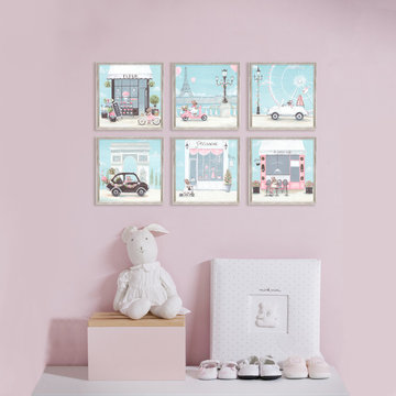 Baby Girl Paris Nursery