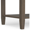 Ela Solid Wood Console Table, Smoky Brown