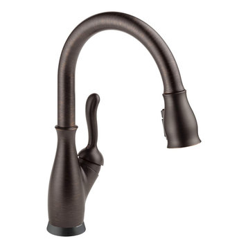 Modern Kitchen Faucet, Touch Function With Pull Down Sprayer, Bronze Finish