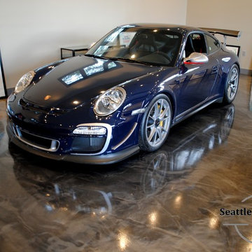 Designer Metallic Epoxy Garage Floor