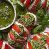Hasselback Plum Tomato Caprese