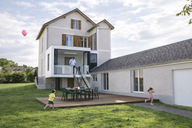 Exemple d'une petite maison tendance.