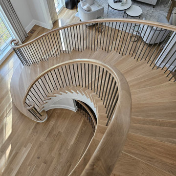 Project #116 | Elegant Curved Staircase