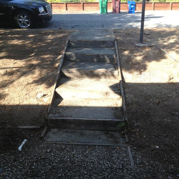 Orinda, CA │Outdoor Stairs │Driveway