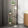 Nordic Creativity Golden Plant Stand, Gold, W7.9x39.4", With Base