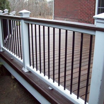 TREX TRANSCENDS SPICED RUM WITH VINTAGE LANTERN BORDER & WHITE TREX RAILING