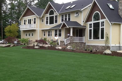 Inspiration for a timeless exterior home remodel in Seattle