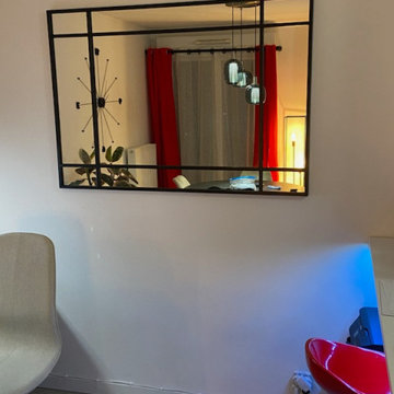 Mise en décoration d'une salle à manger/bureau