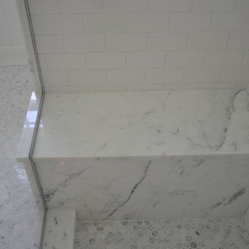 Statuary Marble and Waterworks Bathroom Remodel