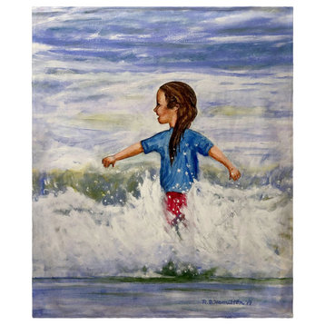 Betsy Drake Girl in Surf Throw