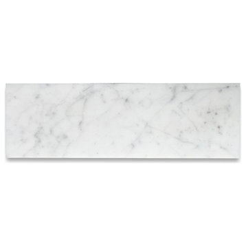 4x12 Carrara White Marble Honed Wall and Floor Tile Venato Bianco, 100 sq.ft.