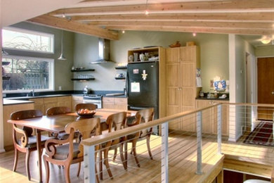 Inspiration for a contemporary kitchen remodel in Other