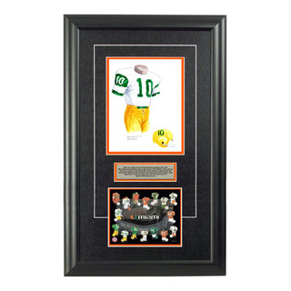 : Framed and Matted Evolution History Miami Dolphins