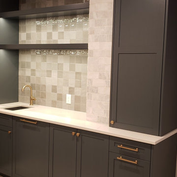 Sophisticated Basement and Kitchenette