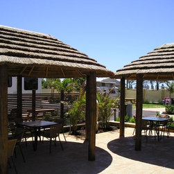 Natural Reed Thatch Umbrella - Outdoor dining - Outdoor Umbrellas