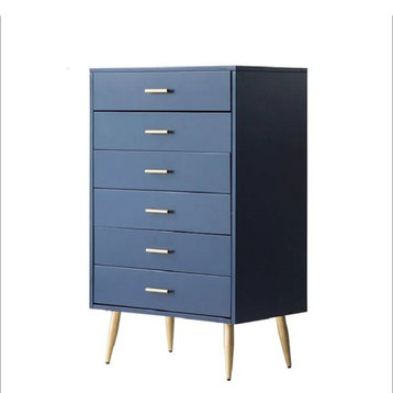 Narre 4 Drawer Dresser Modern Wood Storage Chest Accent Cabinet for Bedroom, Blue