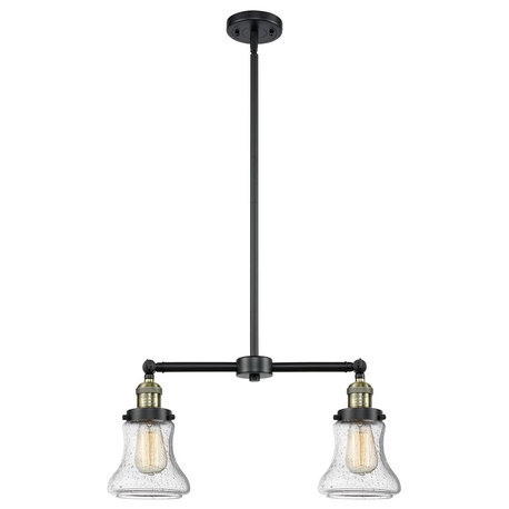 Innovations 2-LT Bellmont 22" Chandelier - Black Antique Brass