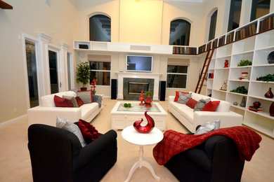 Inspiration for a living room remodel in Other