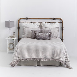 Cloud Nine Reversible Design of Soft Grey Chenille Velvert with Overlay of Uniqu - Products