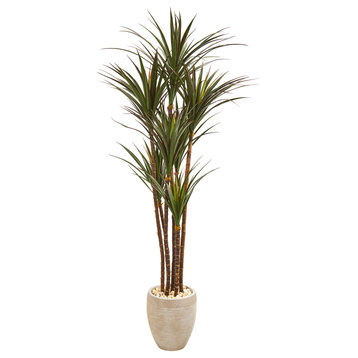 68" Giant Yucca Artificial Tree in Planter, UV Resistant, Indoor/Outdoor