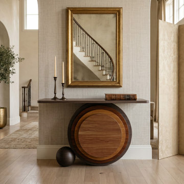 Modern Organic Living Room Featuring Solid Teak Furniture