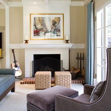 Fireplace painted