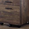 File Cabinet, Rolling Mobile, Storage Drawers, Printer Stand, Brown