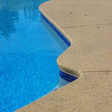 Mountain Lake style salt water inground pool