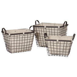 Contemporary Baskets by Adeco Trading