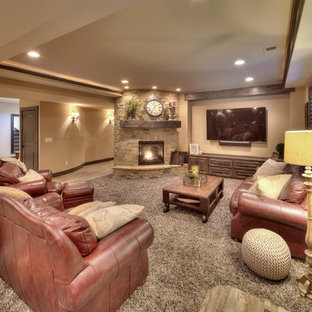 This is an example of a mediterranean basement in Kansas City.