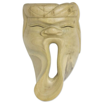 Big Yawn Wood Mask