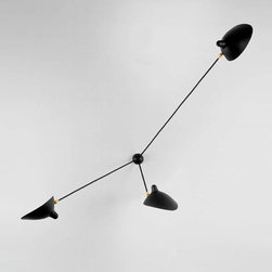 Serge Mouille - Serge Mouille 3 Arm Spider Sconce - Swing Arm Wall Lamps