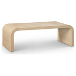 Meridian Furniture - Cresthill Natural Ash Coffee Table, White Oak - Elegant and eye-catching, the stunning White Oak Cresthill Coffee Table from Meridian Furniture is the perfect addition to any space.