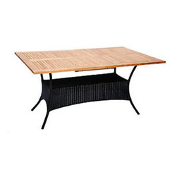 Casual Classics Stockholm 40"x63"-83" Extension Table - Outdoor Dining Tables