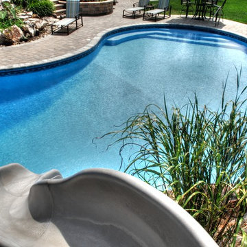 Outdoor Pool with Lounge