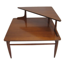Two-Tier Mid-Century Side Corner Table - SOLD - Side Tables And End Tables