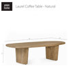 Laurel Coffee Table, Natural