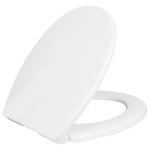 LUXE Bidet - LUXE Comfort Fit Toilet Seat,Round and Elongated - The LUXE Comfort Fit Toilet Seat is a toilet seat unlike anything else on the market. It fits seamlessly with any LUXE Bidet attachment and works with most standard round toilets. This toilet seat comes with all the parts needed for a quick and easy installation, along with additional parts allowing a perfect fit with any LUXE Bidet attachment. Quick-release hinges allow effortless removal and easy cleaning around the toilet seat and bidet. Our Comfort Fit Toilet Seat is made of high-quality, durable plastic and can withstand up to 300 lb. This toilet seat’s stainless-steel decorative covers and clean white color will give your bathroom a modern upgrade. The slow-close feature on this product provides a peaceful and quiet bathroom experience and prevents slamming. Non-slip bumpers prevent sliding and keep your toilet seat firmly in place during use. This toilet seat will fit beautifully on most standard round toilets and is contoured to sit perfectly on top of your Luxe Bidet toilet seat bidet attachment. Get your LUXE Comfort Fit Toilet seat now and immediately upgrade your bathroom experience!