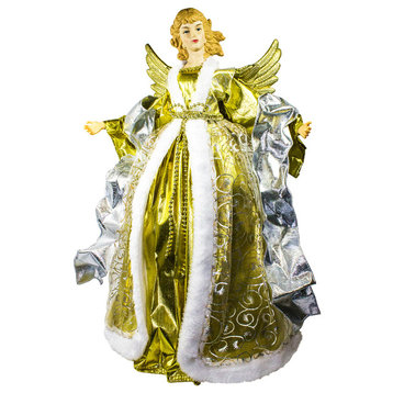 16" Gold And Silver Christmas Angel