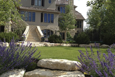 This is an example of a traditional landscaping in Calgary.