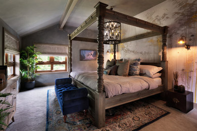 Photo of a rustic bedroom in London.