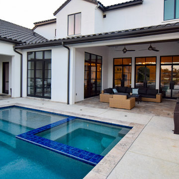 Westlake Modern Pool with Diving Platform