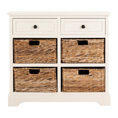 Safavieh Herman Storage Unit, Distressed Cream