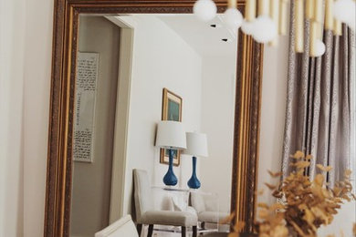 Inspiration for a transitional living room remodel in Houston