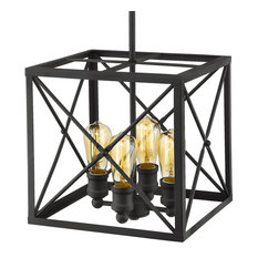 Acclaim Lighting IN21121 Brooklyn 4 Light 12"W Full Sized Pendant - Matte Black