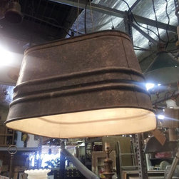 Galvanized Tub Light Fixture - Novelty Lighting